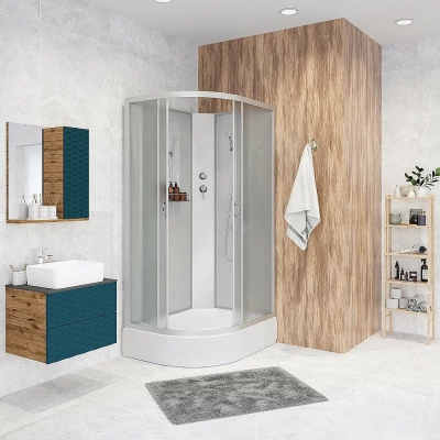 Душевая кабина Niagara NG-33084-14RBK Classic, акрил, 100x80 см