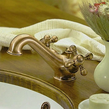 Смеситель для раковины Cisal ARCANA CERAMIC AC00051027 бронза