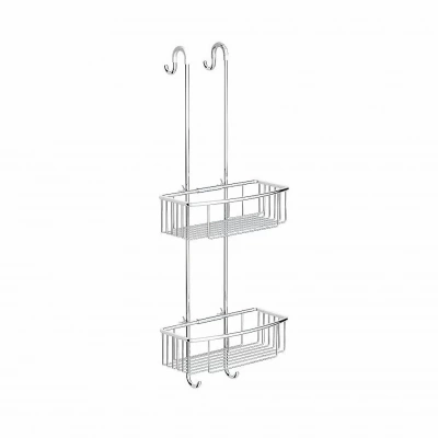 Полка душевая с двумя крючками Langberger Accessories 70164 хром