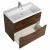 Тумба с раковиной BelBagno MARINO H60-2C-SO-RW-P 80 Rovere Moro