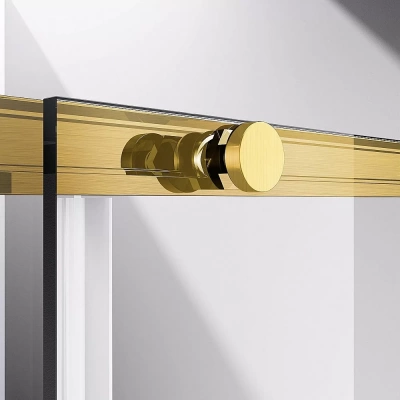 Душевой уголок Vincea Slim-N VSS-4SN8010CLG 100x80 стекло прозрачное/профиль брашированное золото