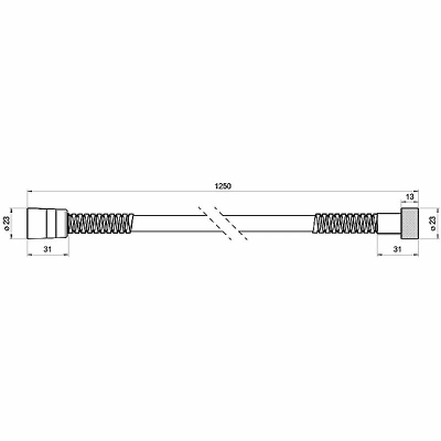 Гигиенический душ Bossini Paloma Brass E37005B.094 никель