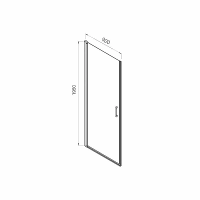 Душевая дверь Vincea Alpha VDP-3AL900MT 90