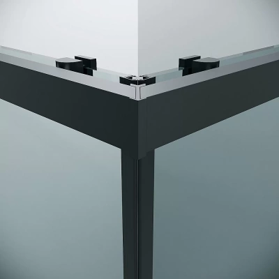 Душевой уголок Grossman Cosmo 300.K33.02.8080.21.00 80x80 профиль черный матовый/стекло прозрачное