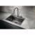 Мойка кухонная Milacio Denia 68 Steel MC.77419 вороненая сталь Мойка кухонная Milacio Denia 68 Steel MC.77419 вороненая сталь