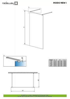 Душевое ограждение Radaway Modo New I 160