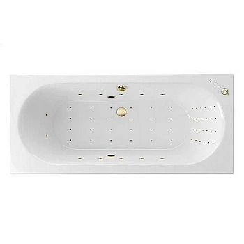 Ванна акриловая Excellent Oceana NANO WAEX.OCE18.NANO.GL 180х80 белая с гидромассажем