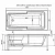 Акриловая ванна Aquanet Taurus 160x75 к/с88
