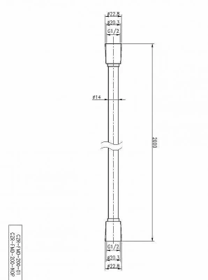 Душевой шланг Cezares CZR-FMD-200-NOP