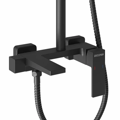 Душевая система Grossman Style 500.K35.05.210 черный матовый