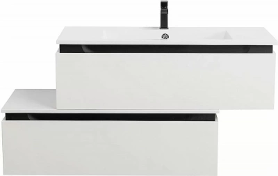 Тумба с раковиной Cezares Slider 100 SLIDER-1000-1C-SO-BO белая