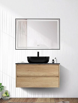 Тумба с раковиной и столешницей BelBagno KRAFT 80 Rovere Nebrasca Nature