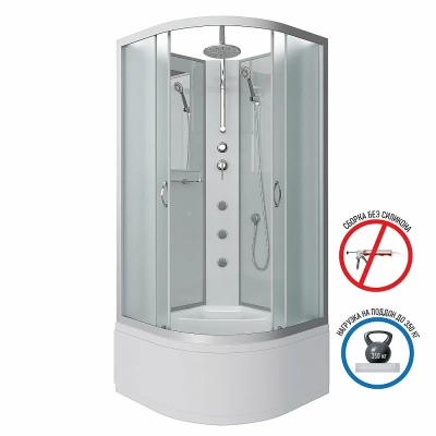 Душевая кабина Niagara Classic NG-2309-14BKTG 100х100 с гидромассажем