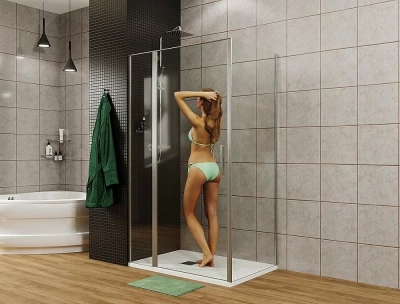 Душевой уголок Allen Brau Priority 100x100 Хром