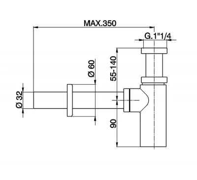 Сифон для раковины Cisal Complementi ZA00404221