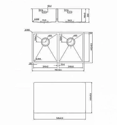Кухонная мойка Iddis Edifice EDI75B2i77 золото