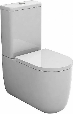 Унитаз-компакт Bien VOKHA MDKD063N1VP1W5SZ0 белый, с крышкой микролифт, с бачком, безободковый