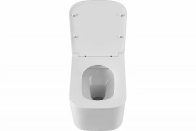 Унитаз подвесной Art&Max LATINA AM215CHR/SC белый, с сиденьем микролифт, безободковый