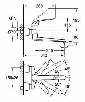 Смеситель для раковины Grohe Euroeco Special 32775 000
