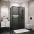 Душевой уголок Grossman Style 120.K33.05.1090.21.10 100x90 профиль черный матовый/стекло тонированное Душевой уголок Grossman Style 120.K33.05.1090.21.10 100x90 профиль черный матовый/стекло тонированное