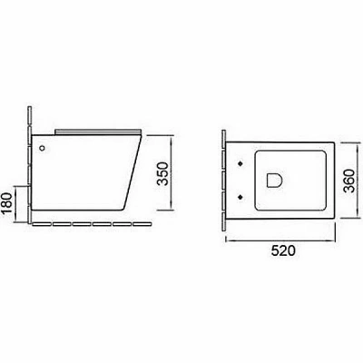 Унитаз SantiLine SL-5004MB SL-04 безободковый, с инсталляцией, с крышкой микролифт, черный матовый