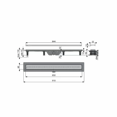 Душевой трап Koller Pool G9 85
