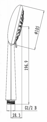 Душевая лейка Lemark LM0616C