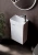 Тумба с раковиной Sancos Mini  MN35W белый глянец
