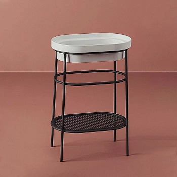 Консоль с раковиной Artceram FUORI SCALA ACA055/TFL03301/TFA 58.3 черная