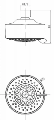 Верхний душ Lemark LM8041C