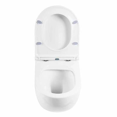 Унитаз подвесной BelBagno ONDA BB066CHR безободковый, с крышкой микролифт, с инсталляцией и белой кнопкой