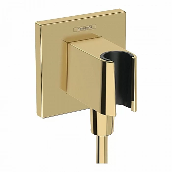 Подключение для шланга Hansgrohe FixFit E 26889990 полированное золото