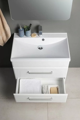 Тумба с раковиной Aquanet Лукка 302397 75 белый