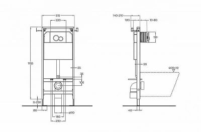 Инсталляция для унитаза BelBagno BB097