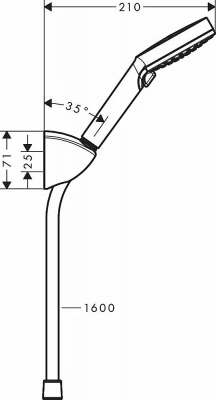 Душевая гарнитура Hansgrohe Vernis Blend Vario 26273000