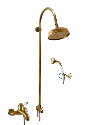 Душевая система Rav-Slezak LABE L554.5/3SM черный матовый