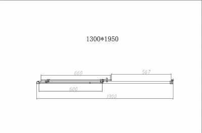Душевая дверь Vincea SLIM-N VDS-4SN130CL 130 хром/прозрачная