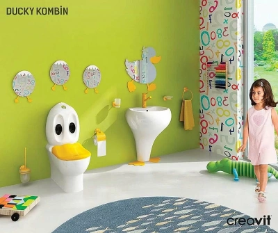Унитаз детский CREAVIT DUCKY DC360-11 белый, с бачком