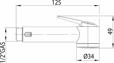 Гигиенический душ Bossini Paloma Flat B00462.030 хром
