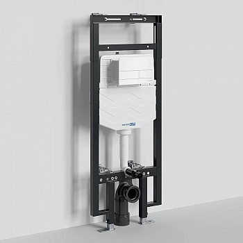 Инсталляция для унитаза WasserKraft Dinkel 58TLT.010.ME.WH04 с белой кнопкой