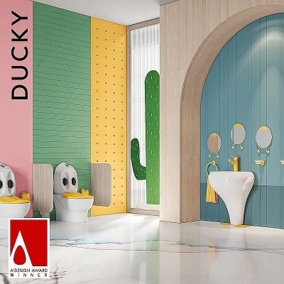 Унитаз детский CREAVIT DUCKY DC360-11 белый, с бачком