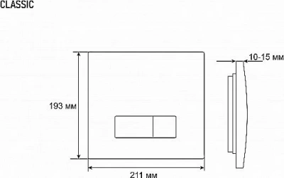 Кнопка для инсталляции Grossman Classic 800.T1.04.310.310 золото матовый