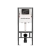 Инсталляция для унитаза Ceramica Nova Balance CN121001MB кнопка черный матовый