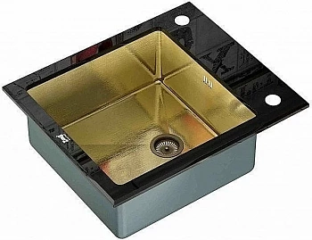 Мойка для кухни ZORG Inox Glass GL-6051-BLACK-BRONZE