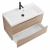 Тумба с раковиной Belbagno MARINO 90 2C-SO/BB900/450-LV-MR-AST Rovere Bianco