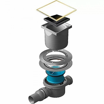 Душевой трап Pestan Confluo Standard 13000153 черный/золото