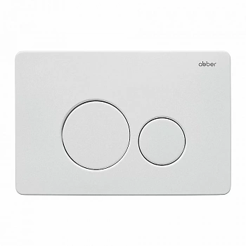 Кнопка для инсталляции ABBER AC0121MW белая матовая