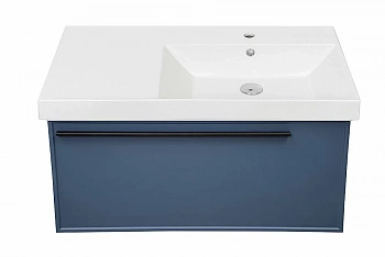 Тумба с раковиной LA FENICE Elba Blu Grigio 90 синяя