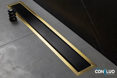 Душевой трап Pestan Confluo Premium Line Black Glass Gold 550