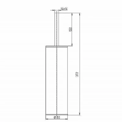 Ершик для туалета PAINI Dax-R 84CR061 хром